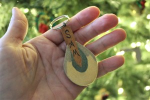 piano hammer key chain